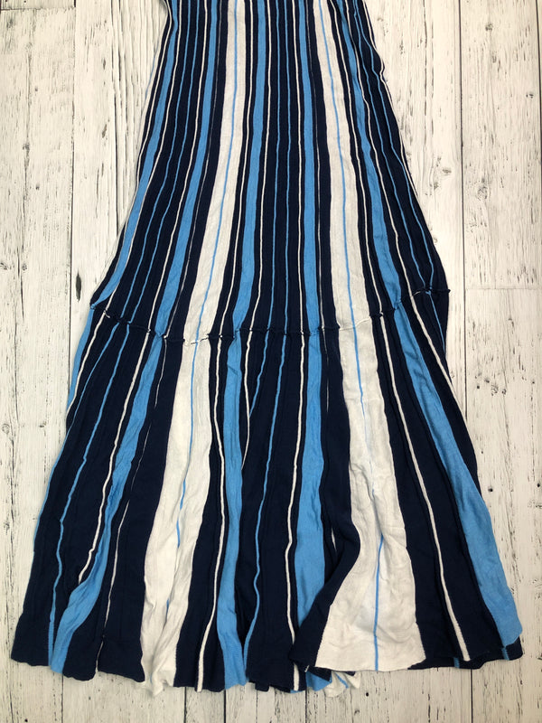 Maeve blue striped dress - Hers XS