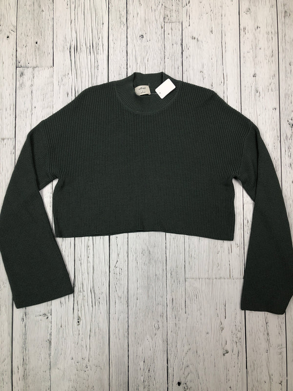 Aritzia Wilfred/Free green cropped sweater - Hers S