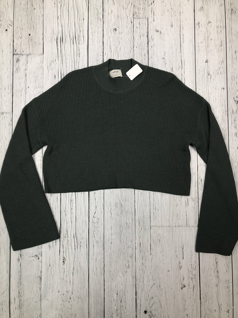 Aritzia Wilfred/Free green cropped sweater - Hers S