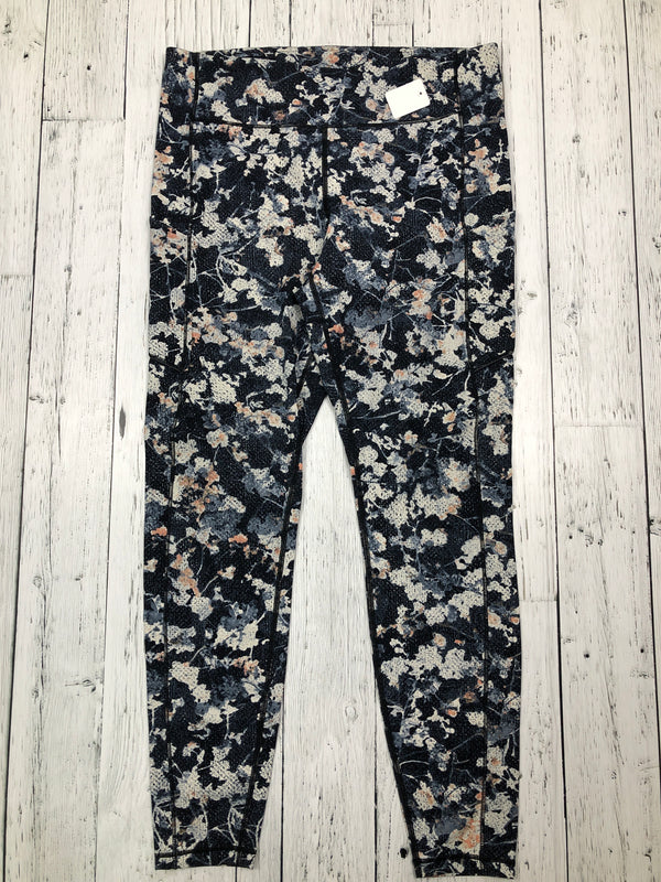 lululemon blue and white leggings - Hers 12/L