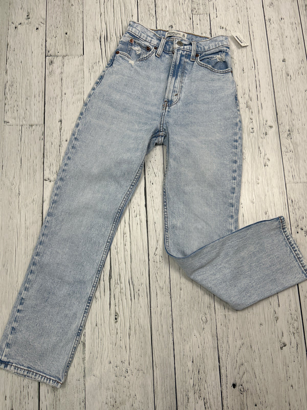 Abercrombie & Fitch ankle straight high rise jeans - Hers XS/23