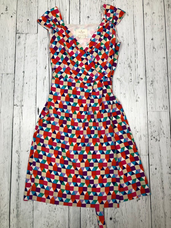 Kate Spade red pink blue patterned dress - Hers S/4