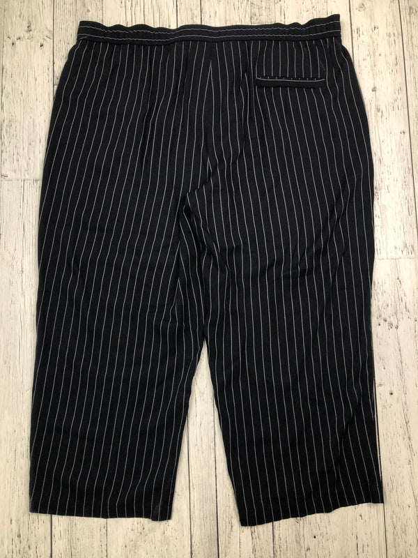 Eileen Fisher black white striped pants - Hers 1X