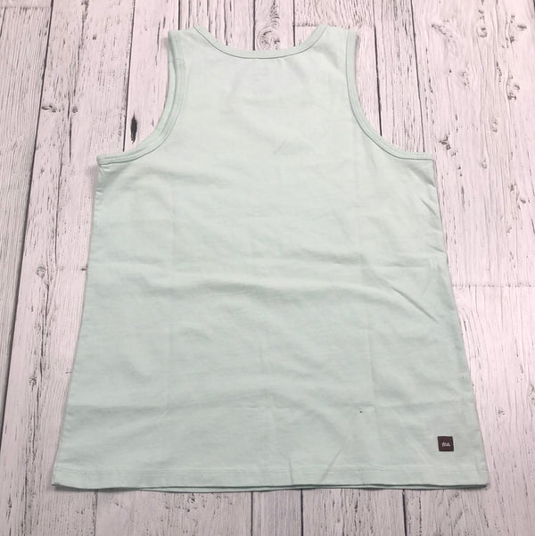 Tea blue graphic tank top - Girls 12