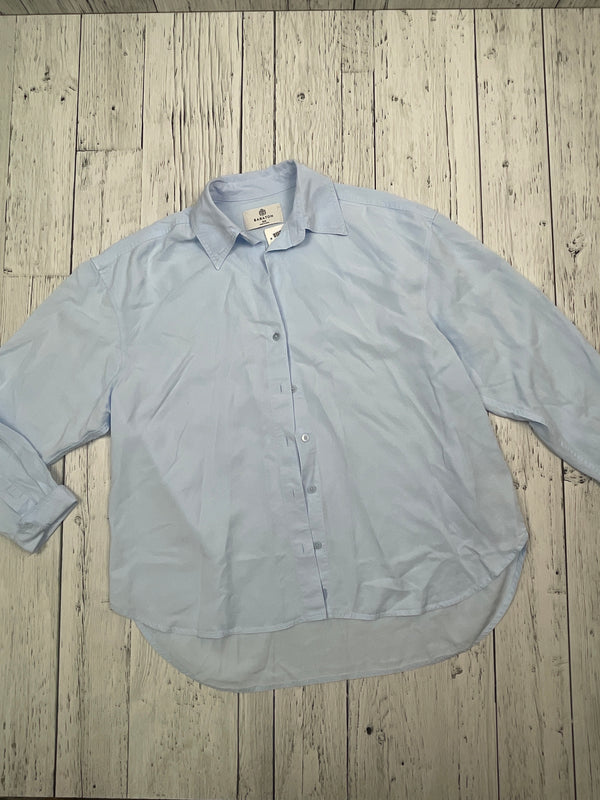 Babaton Aritzia blue button-up shirt - Hers XXS