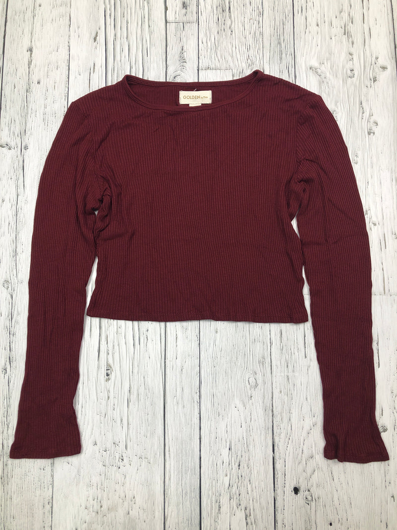 Golden Tna burgundy shirts - Hers M