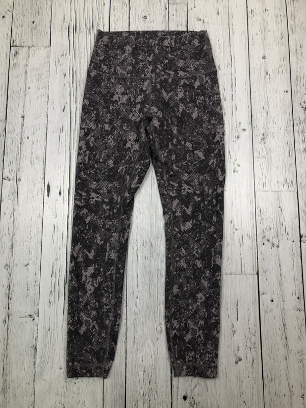 lululemon grey patterned leggings - Hers S/6