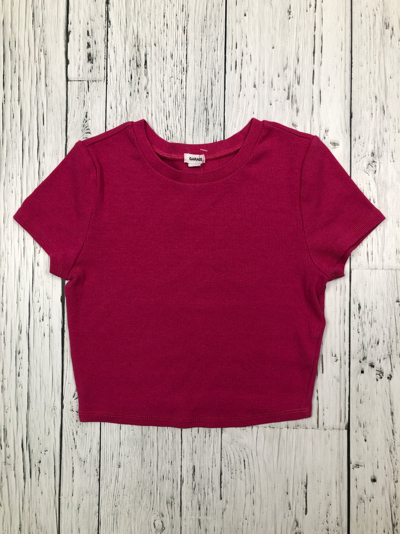 Garage pink cropped tee - Hers S