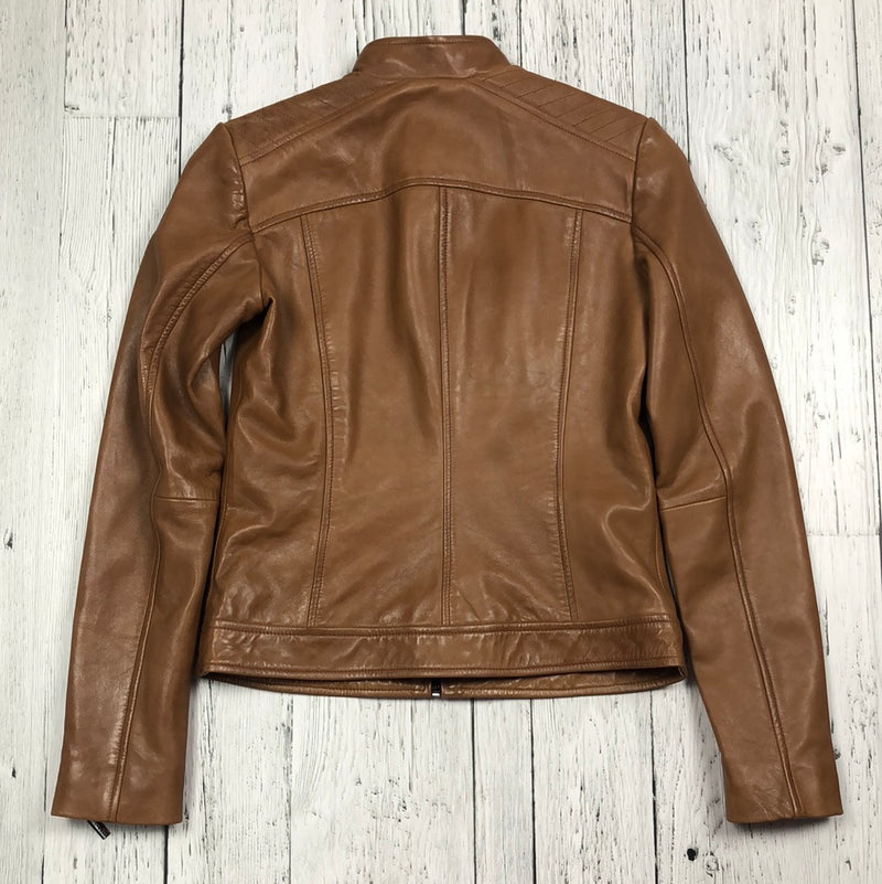 Bernardo brown leather jacket - Hers XS