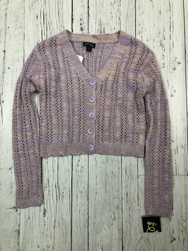 Art class purple sweater - Girls 8