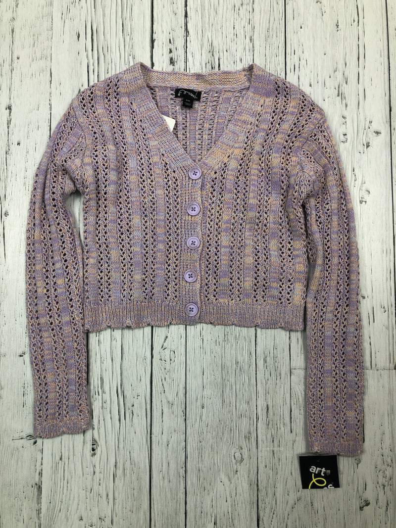 Art class purple sweater - Girls 8