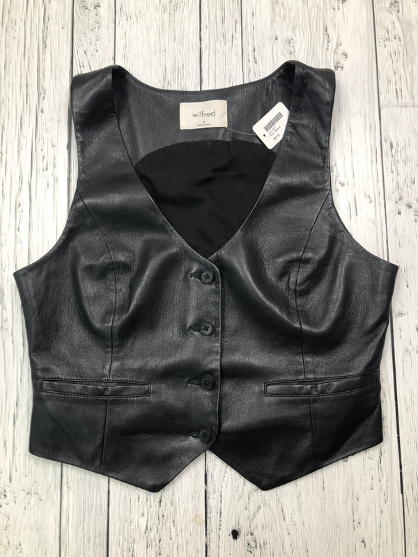 Wilfred black leather vest - Hers S/4