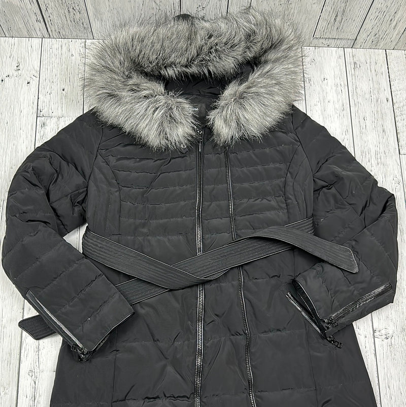 Thyme Maternity Black Long Winter Coat - Ladies M