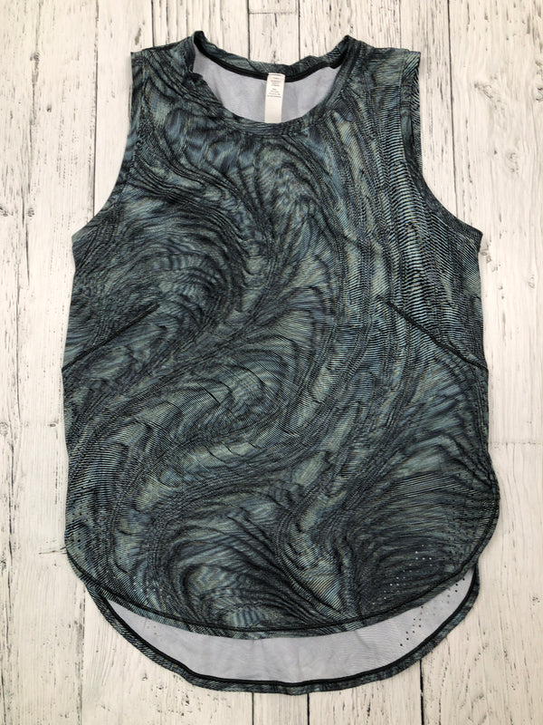 lululemon green patterned tank top - Hers S/4