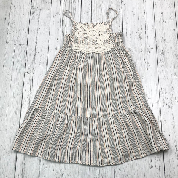 Zara black white striped dress - Girls 8