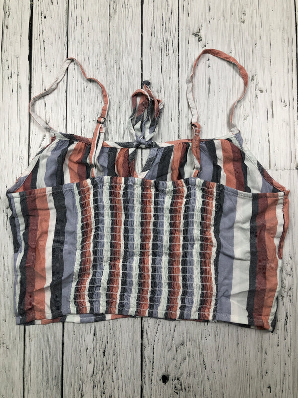 Hollister pink blue striped tank top - Hers S