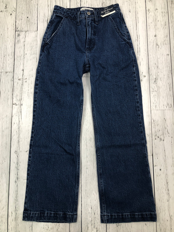 Abercrombie&Fitch 90s relaxed high rise blue jeans - Hers XXS