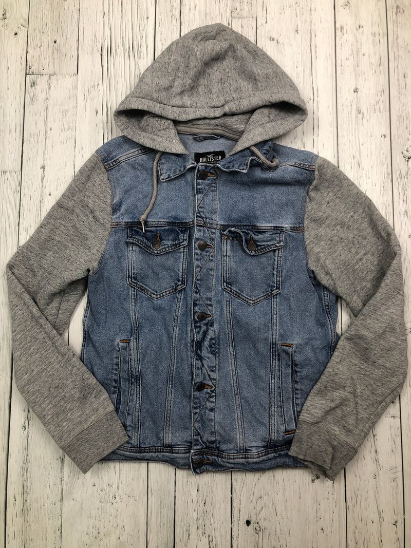 Hollister blue denim hooded jacket - Hers M