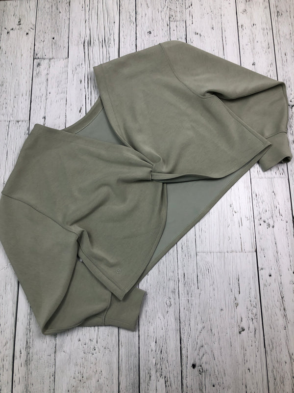 lululemon green cropped sweater - Hers L/12