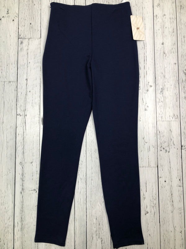 Fabletics navy blue skinny zip split tall pant - Hers M