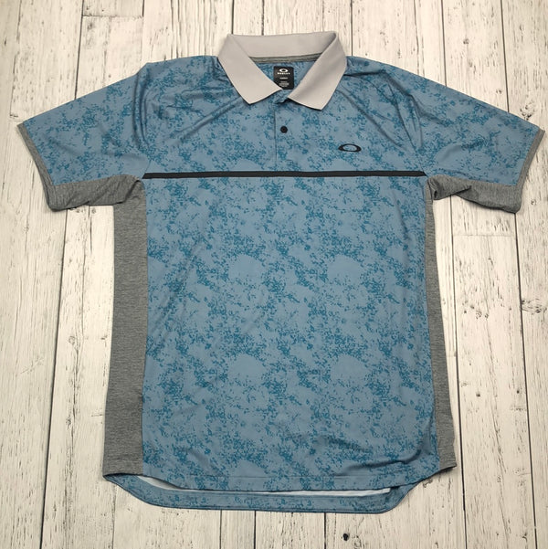Oakley blue grey golf shirt - His M