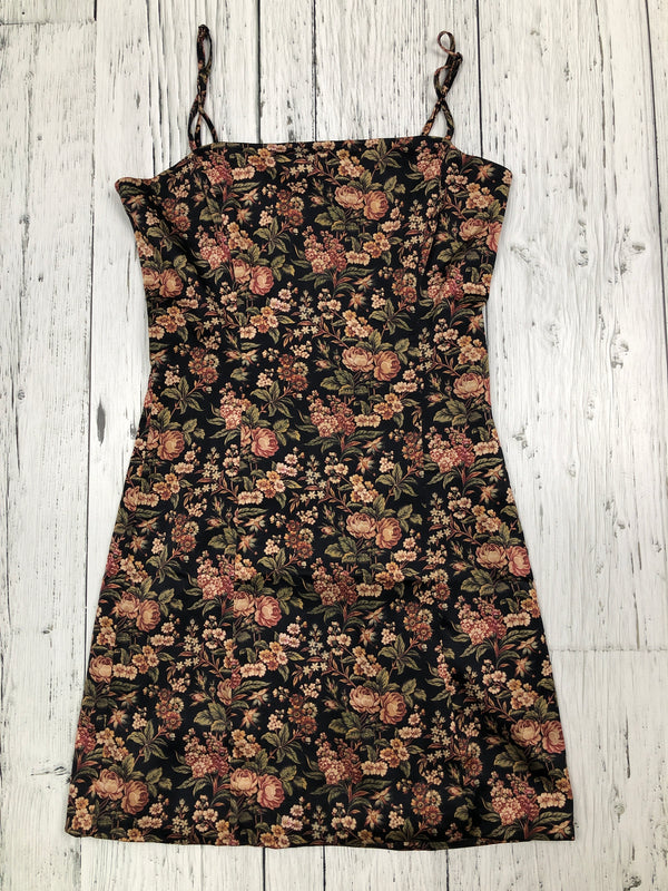 Sunday Best Aritzia orange green floral dress - Hers XS/00