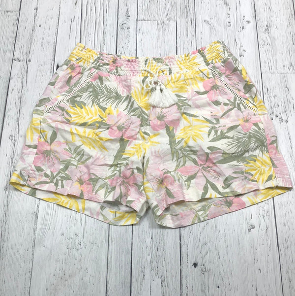 Briggs yellow pink green floral shorts - Hers L