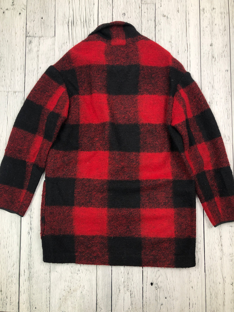 Wilfred Aritzia red black plaid shacket - Hers XXS