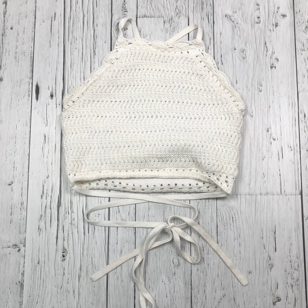 Hollister white knitted tank top - Hers S