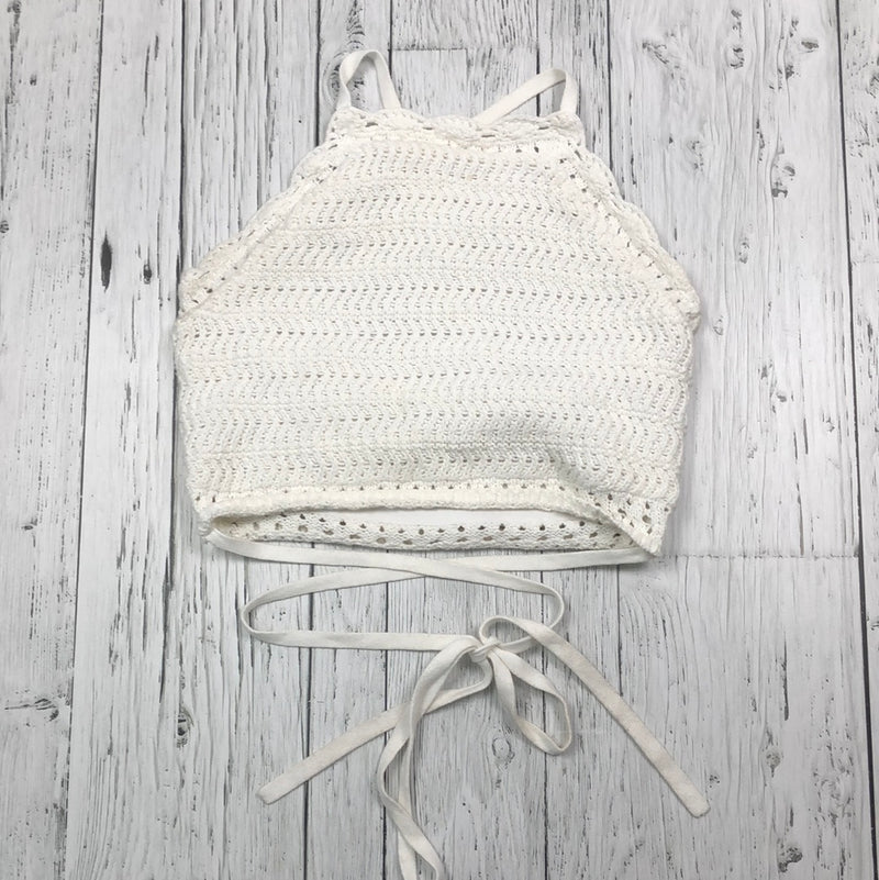 Hollister white knitted tank top - Hers S