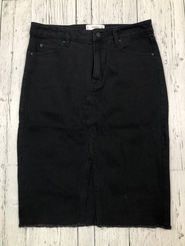 Mango black denim skirt - Hers M