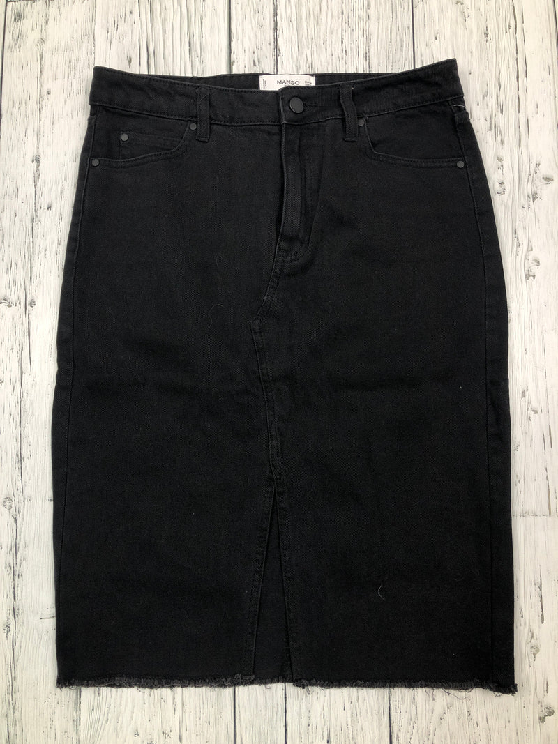 Mango black denim skirt - Hers M