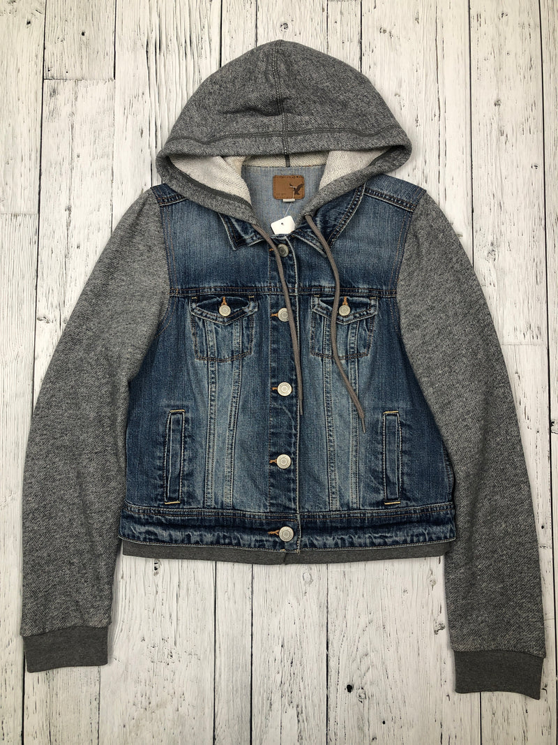 American Eagle blue jean sweater jacket - Hers L