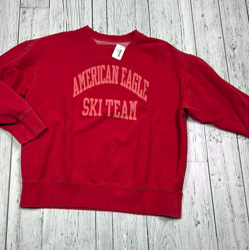 American Eagle red crewneck - His S