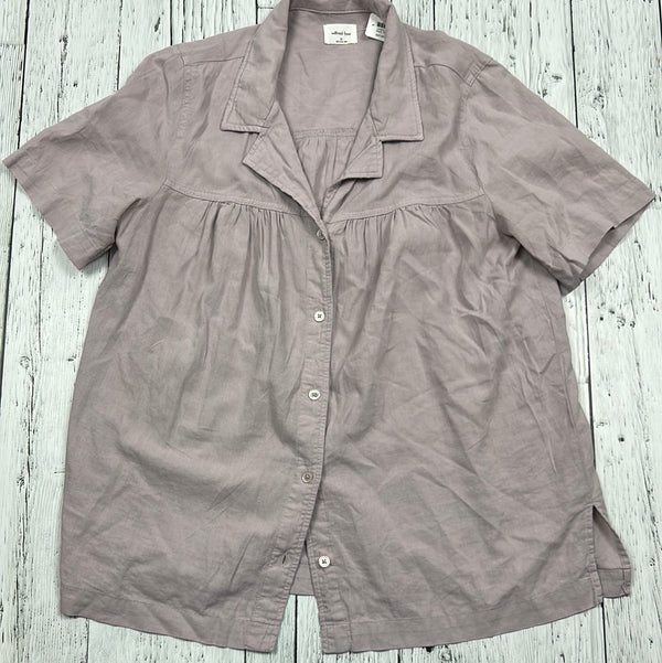 Wilfred Free purple button up shirt - Hers XS
