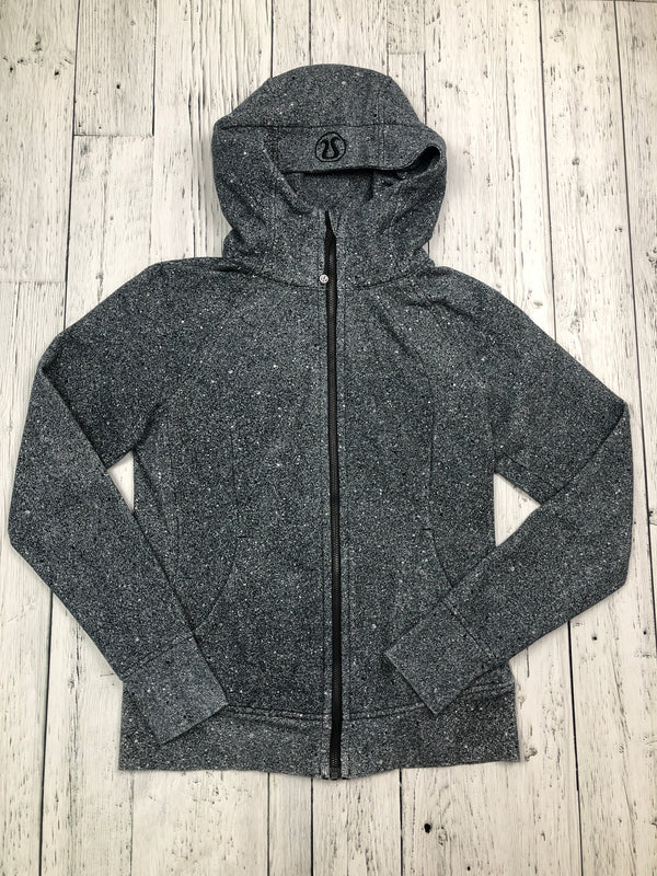 lululemon Grey Pattern Zip Up Hoodie - Hers 8