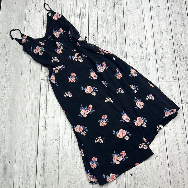 Abercrombie&Fitch black pink floral dress - Hers XS