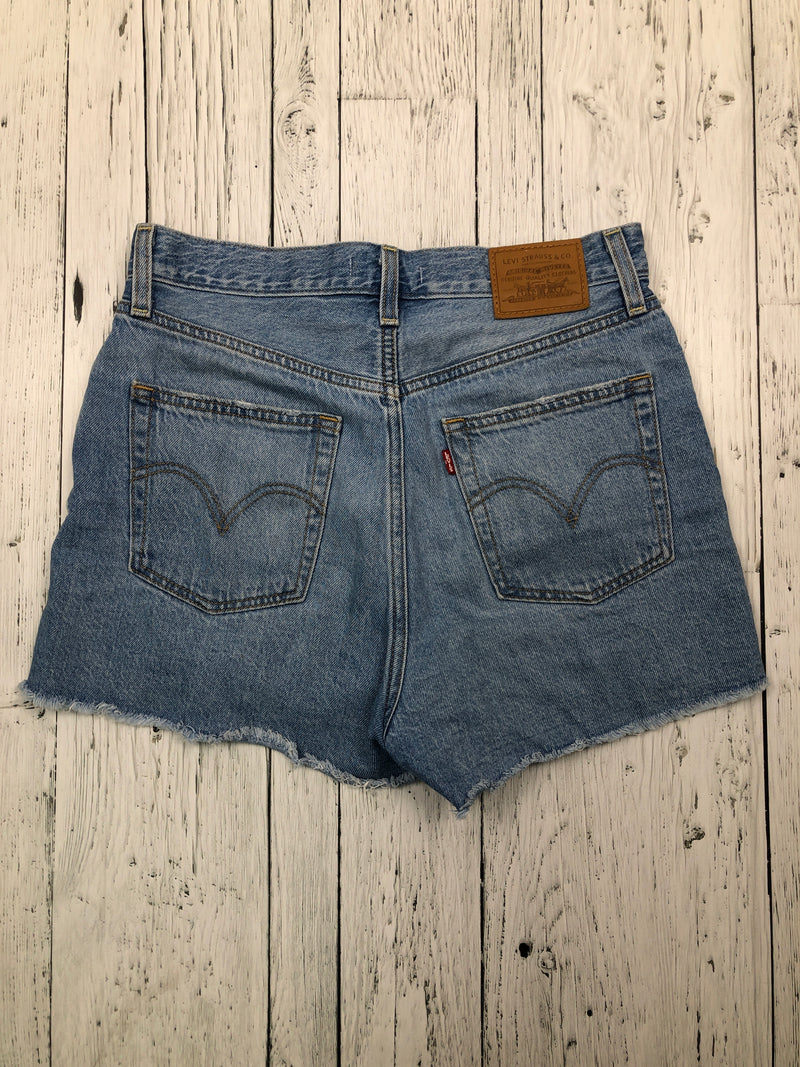 Levi’s blue ribcage denim shorts - Hers S/28