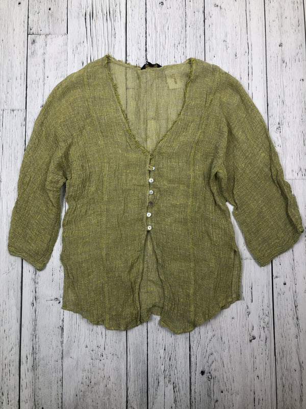 Massimo Dutti green shirt - Hers XS