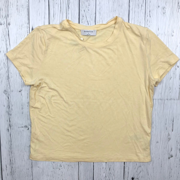 Babaton yellow cropped t-shirt - Hers S