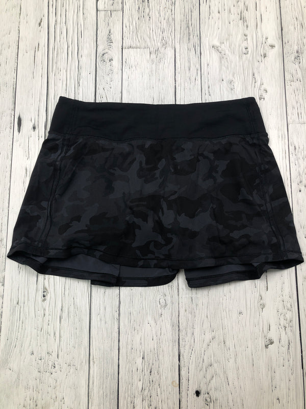 lululemon black camo patterned skirt - Hers S/6