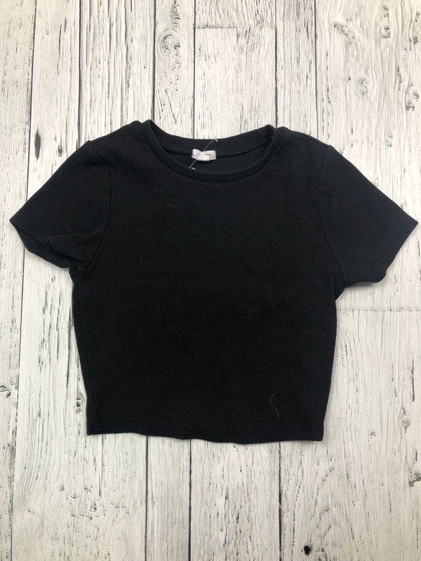 Garage black cropped t-shirt - Hers S