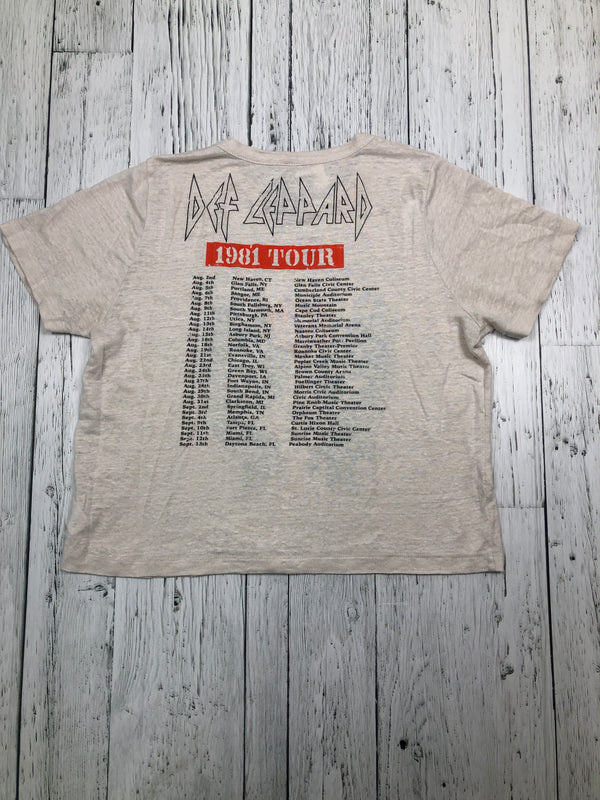 Def Leppard 1981 tour graphic t-shirt - Hers L