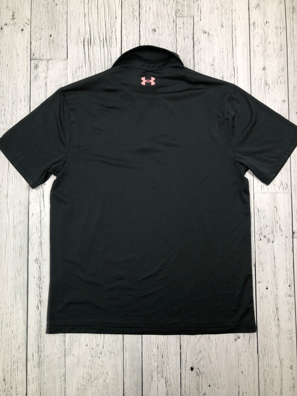 Under Armour black grey golf shirt - His L