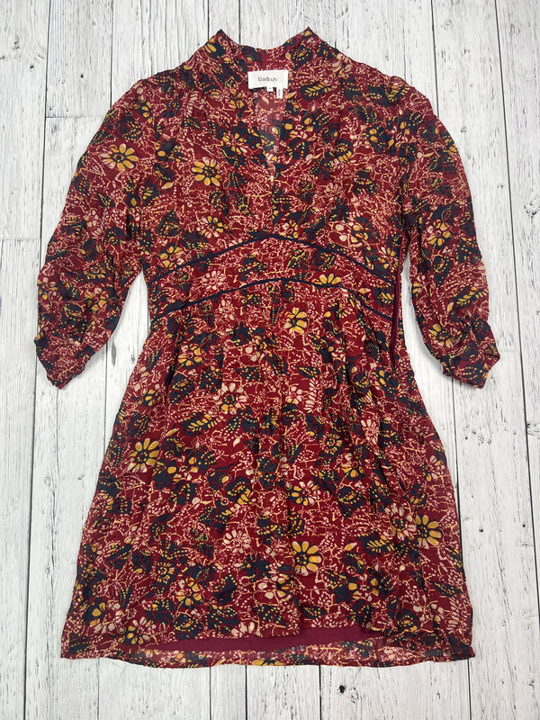 Ba&sh red floral patterned dress - Hers M
