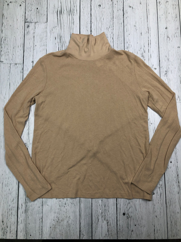 Alo yoga beige turtle neck shirt - Hers L