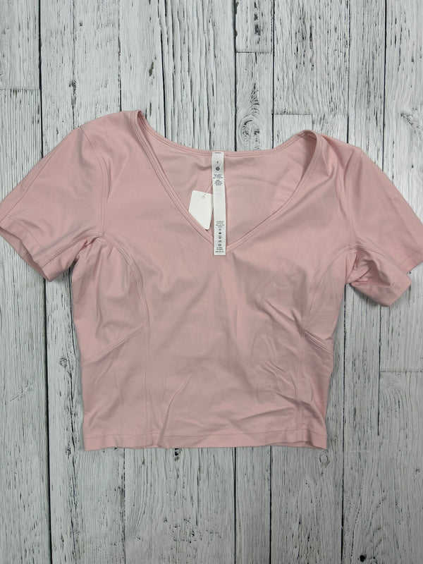 lululemon pink v neck t shirt - Hers 8