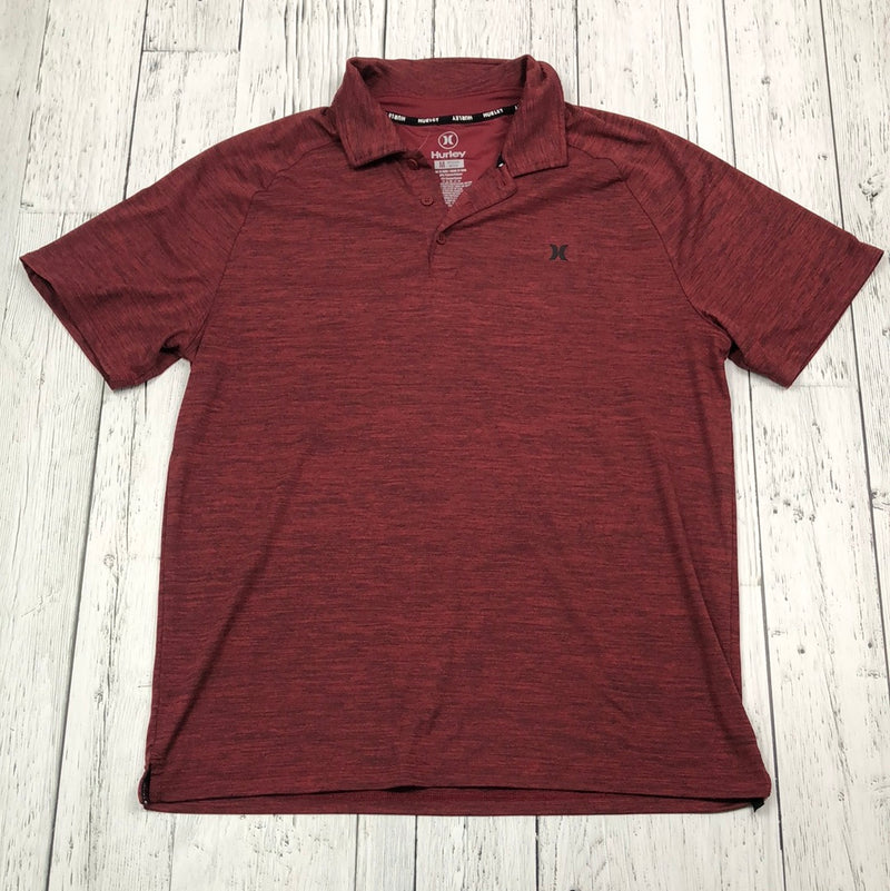 Hurley burgundy golf shirt - His M