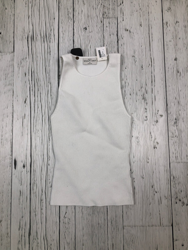 Sculpt Knit white tank top - Hers XS