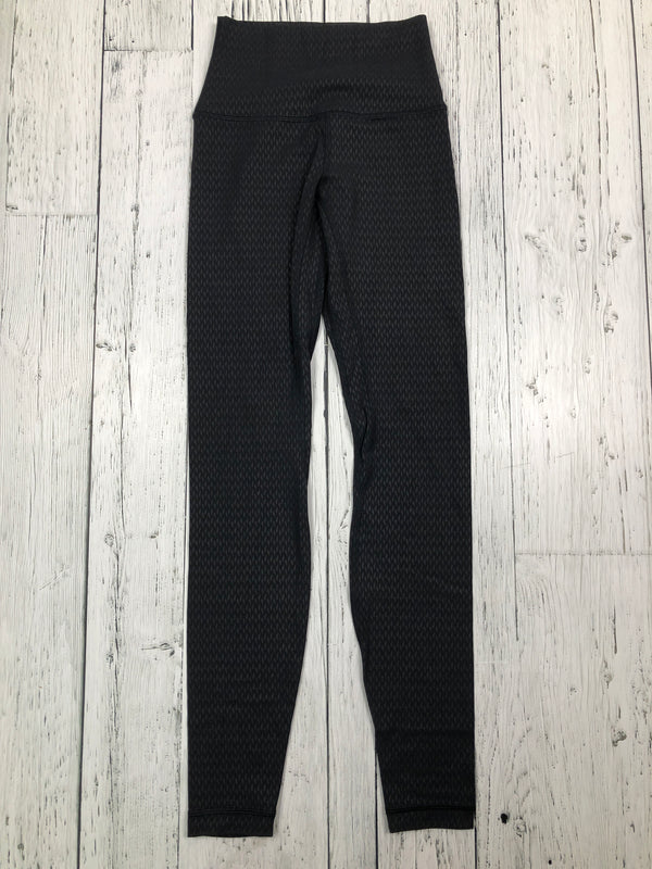 lululemon black patterned leggings - Hers XS/2